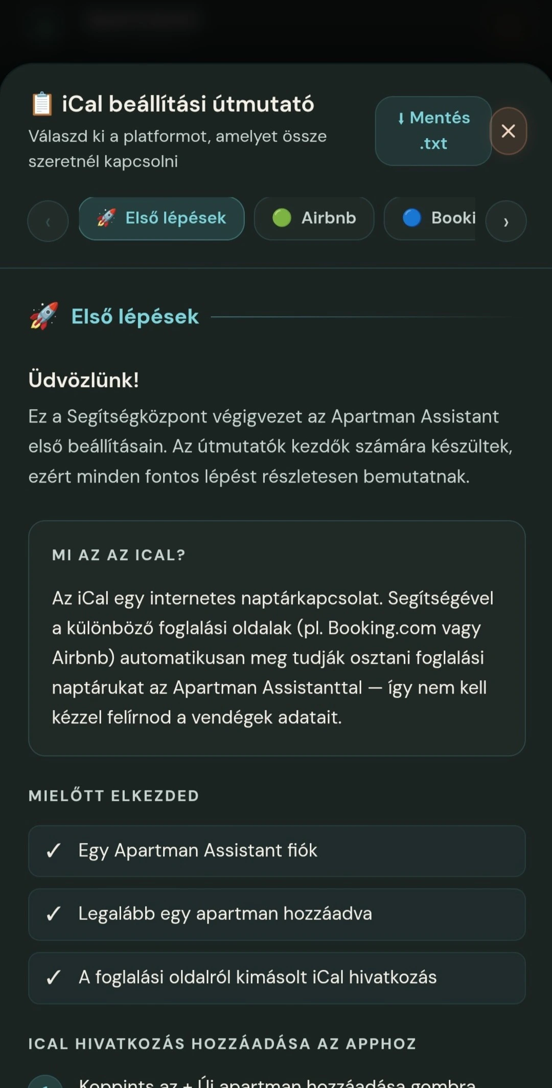 iCal kapcsolat beállítási útmutató lépésről lépésre